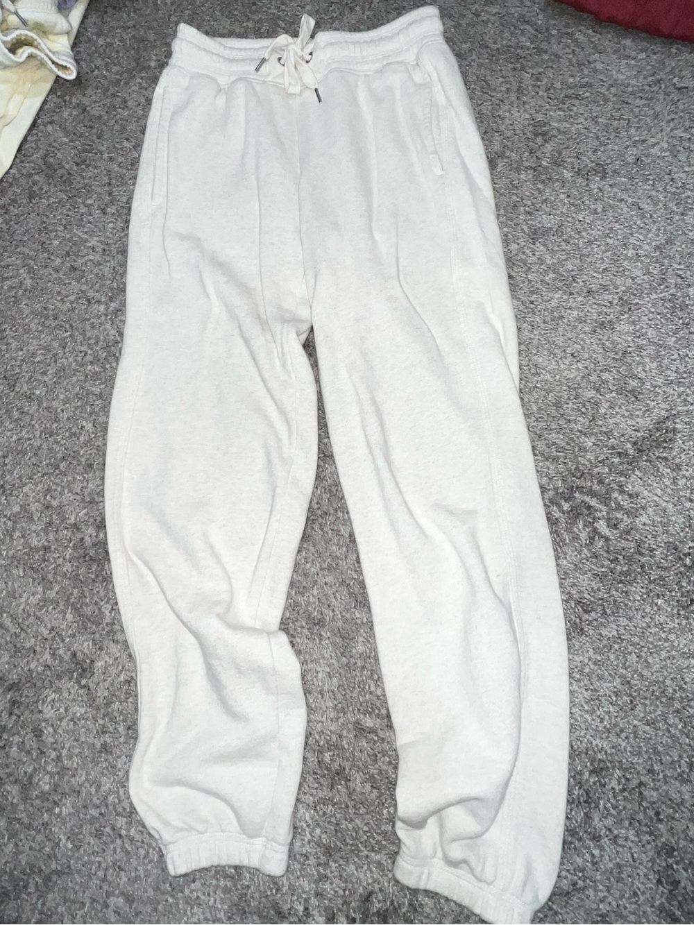 aerie big chill cream Jogger Sweatpants